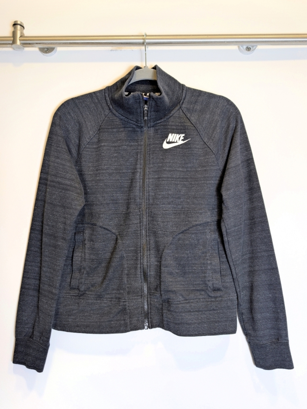 Nike Dark Gray Short Jacket Medium Zip Up Athletic Activewear Casual Size Medium - Picture 2 of 7